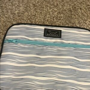 Scout Striped lunch Bag with Blue Accents